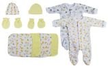 Sleep-n-Plays, Caps, Mittens and Washcloths - 9 pc Set