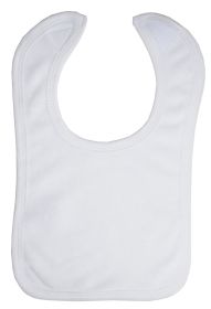 White Terry Bib with White Trim