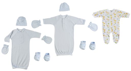 Preemie Boys Sleep-n-Play, Gowns, Caps, Booties and MIttens