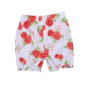 2 Pack Bloomer Shorts Baby Girls Training Pants Diaper Covers, Painted Rose