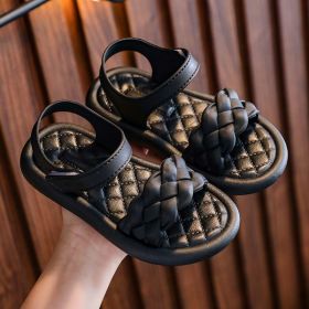 Baby Girls Sandals Solid Color Princess Children Shoes Girls Student Sandals Open Toe Non-slip Summer Beach Kids Shoes