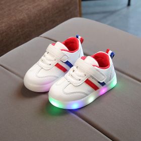 Size 21-30 Children LED Shoes for Boys Glowing Sneakers for Baby Girls Toddler Shoes with Light Up Sole Luminous Sneakers Tenis