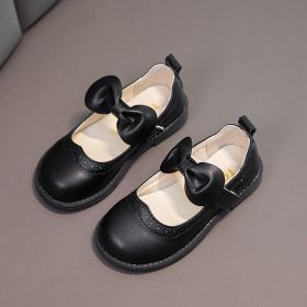Spring Autumn Children Baby Bowknot Princess Leather Shoes For Kids Girls