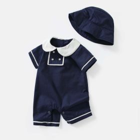 Baby Unisex Boy Girl College Style Romper Combo Sun Hat
