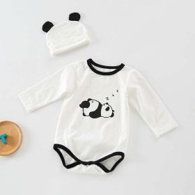 Baby 1pcs Cartoon Graphic Soft Cotton Long Sleeves Bodysuit With Hats