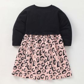 Baby Girl Cat Embroidered Pattern Patchwork Design Dress