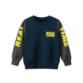 Baby Boy Slogan Pattern Fleece Warm Pullover Hoodie