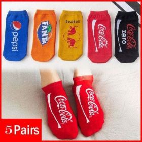 5 Pairs Creativity Funny Cotton Men's Summer Socks