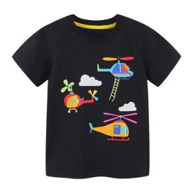 Baby Boy Cartoon Pattern Short Sleeve Cute Comfy Tee