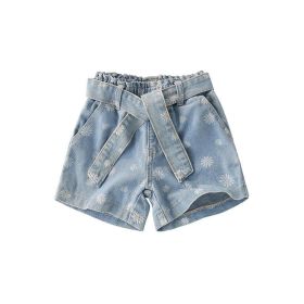 Baby Girl All Over Flower Pattern Casual Shorts In Summer