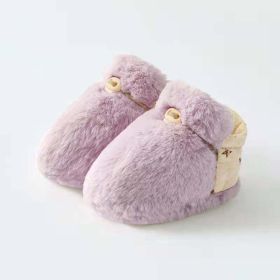 Newborn Baby Solid Color Plush Warm Shoes Outfits In Autumn & Winter