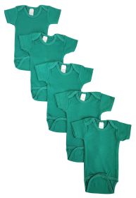 Unisex Baby 5 Pc Onezies (Color: Green, size: large)