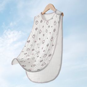 Cotton Gauze Sleeveless Vest Newborn Children's Sleeping Bag (Option: Cow4-XL)