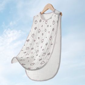 Cotton Gauze Sleeveless Vest Newborn Children's Sleeping Bag (Option: Cow4-S)