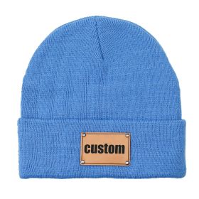 Knitted Baby Brimless Cap (Option: Royal blue-S)