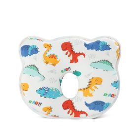 Cartoon Four Seasons Baby Headrest Anti-deviation Head Shaping For Children And Kids Pillow (Option: Little Dinosaur-25 Ã— 23 Ã— 3)