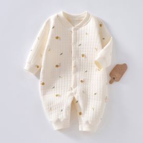Baby Warm Jumpsuit Autumn And Winter Quilted Clothes (Option: Jungle Snail-59 Yards)