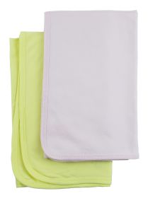 2 Receiving Blankets (Color: Pink/Yellow, size: 30x40)
