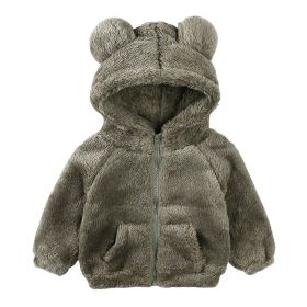 Children Berber Fleece Coat Children's Clothing Cartoon Bear Boy Thickened (Option: Image 3-80cm)