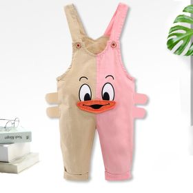 Fashion Color Matching Baby Single-tooth Mandarin Duck Pants Thin (Option: 2style-80cm)