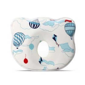 Cartoon Four Seasons Baby Headrest Anti-deviation Head Shaping For Children And Kids Pillow (Option: Hot Air Balloon-25 Ã— 23 Ã— 3)