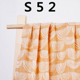Newborn Baby Swaddling Quilt Pure Cotton Gauze Bath Towel Swaddling Wrapping Towel (Option: S52-120 Ã— 110cm)