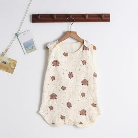Newborn Baby Gauze Sleeping Bag (Option: Planet Bear-L Code)