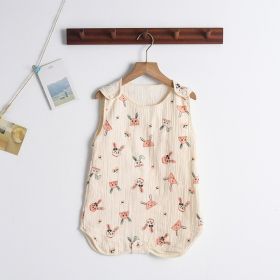 Newborn Baby Gauze Sleeping Bag (Option: Cherry Bunny-M Code)