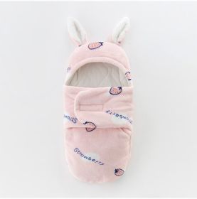 Thickened Blanket In Autumn And Winter (Option: Pink strawberry-1or3 months)