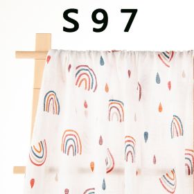 Newborn Baby Swaddling Quilt Pure Cotton Gauze Bath Towel Swaddling Wrapping Towel (Option: S97-120 Ã— 110cm)