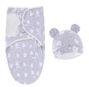 Newborn Swaddling Quilt Leisure Comfort Gro-bag Anti-startle Gro-bag  Swaddle Spring And Autumn Baby Supplies (Option: Rabbit Moon-75Ã—60cm)