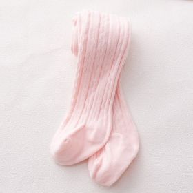 Fashion Simple Baby Cotton Solid Color Pantyhose (Option: Pink-8to12 Years Old)