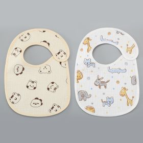 Thin Kids' Bib Pure Cotton Waterproof Gauze Saliva Towel (Option: Style28)