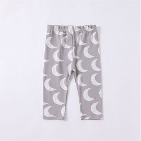 Baby Jumpsuit Cotton Triangle Rompers (Option: Gray Moon Pants-73)