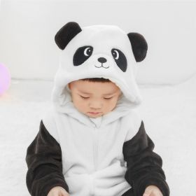 Baby Flannel Animal-shaped Jumpsuit (Option: Panda-80cm)