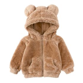 Children Berber Fleece Coat Children's Clothing Cartoon Bear Boy Thickened (Option: Picture 1-120cm)