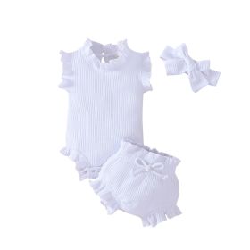 Solid Color Set Three-piece Set Candy Color Multicolor (Option: White-73cm)