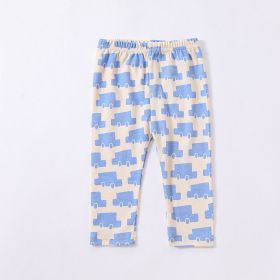Baby Jumpsuit Cotton Triangle Rompers (Option: Blue Car Pants-90)