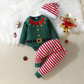 Christmas Jumpsuit Suit Infant (Option: Green-9to12M)