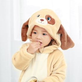 Baby Flannel Animal-shaped Jumpsuit (Option: Dog-100cm)