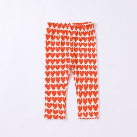 Baby Jumpsuit Cotton Triangle Rompers (Option: Red Love Pants-90)