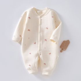 Baby Warm Jumpsuit Autumn And Winter Quilted Clothes (Option: Whale World-90 Yards)