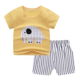 Children's Children's Summer Clothing Round Neck Short Sleeve Suit (Option: Style8-120cm)
